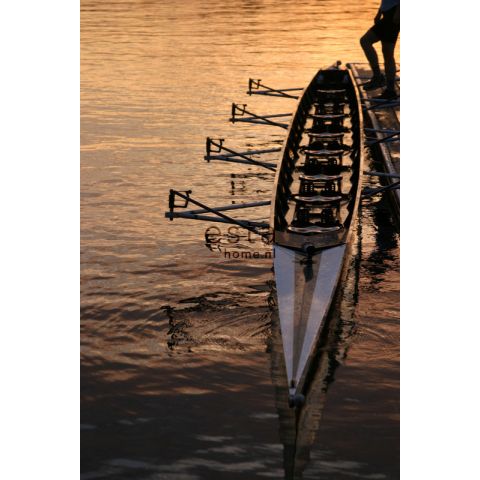 Esta College Rowboat at Sunset