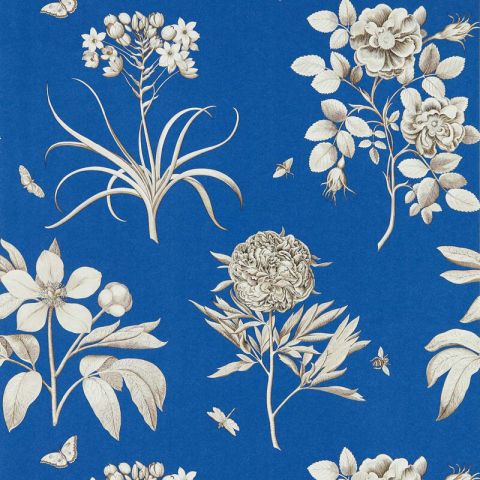 Sanderson One Sixty - Etchings & Roses French Blue 217053