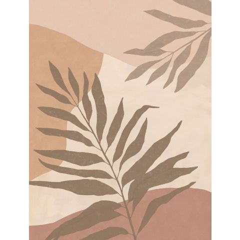 Eijffinger Twist - Silhouette Leaves Terracotta 318072
