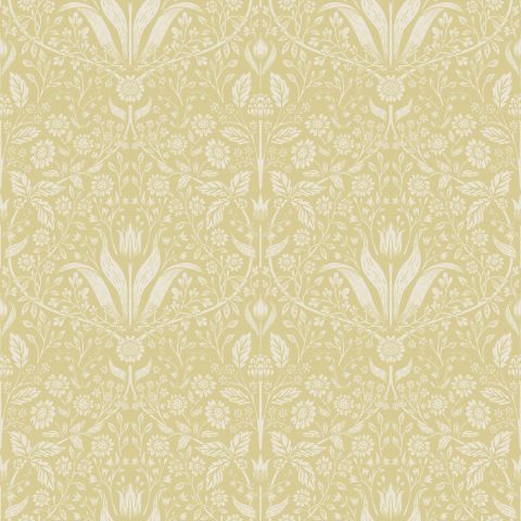 Dutch Wallcoverings First Class - Midbec Fågelsång - Mary Yellow 34038