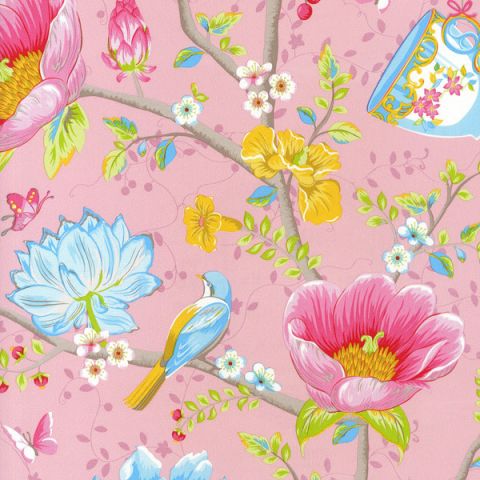 Pip Studio III wallpaper Chinese Garden Pink 341001