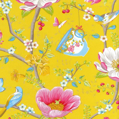 Pip Studio III wallpaper Chinese Garden Yellow 341006