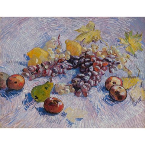 Dutch Wallcoverings Painted Memories II Grapes, Lemons, Pears and Apples 8075