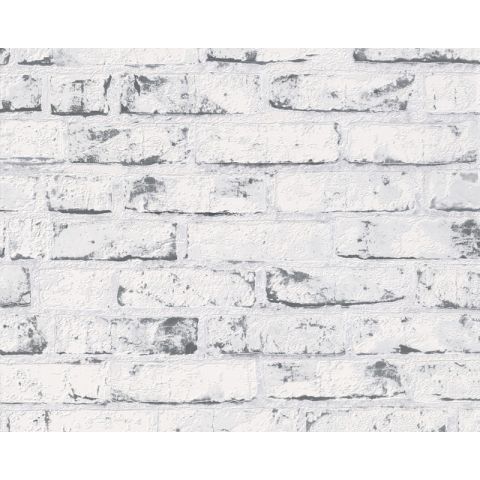 Nonwoven wallpaper Grey Stones