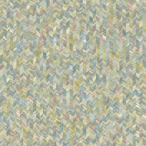 Dutch Wallcoverings First Class Amazonia Texture Coral Bleu 91292