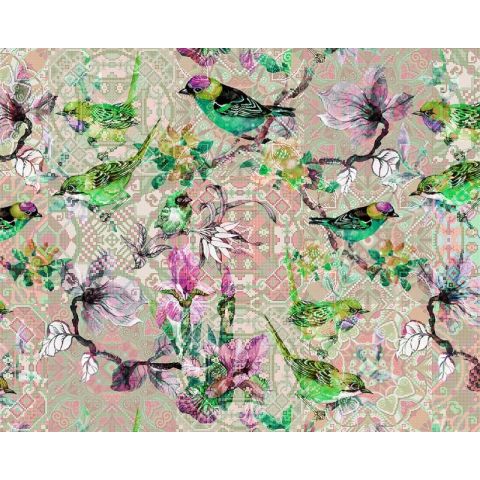 Walls by Patel Mosaic Birds 2