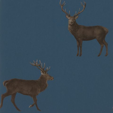 Sanderson Elysian Deer - Indigo 216620