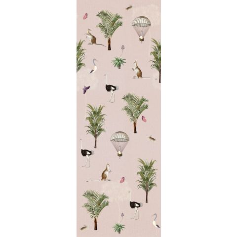 Behangexpresse - INGK - Olive & Noah Ostrich Repeat Pink