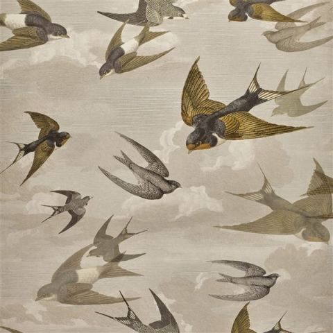 John Derian Picture Book Wallpapers - Chimney Swallow PJD6003/03