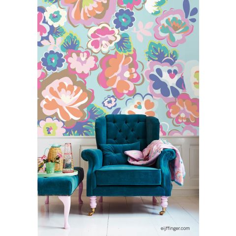 Eijffinger English Country Floral Dream Aqua 359160