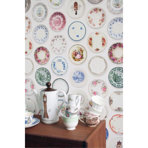 Porcelain wallpaper colorful