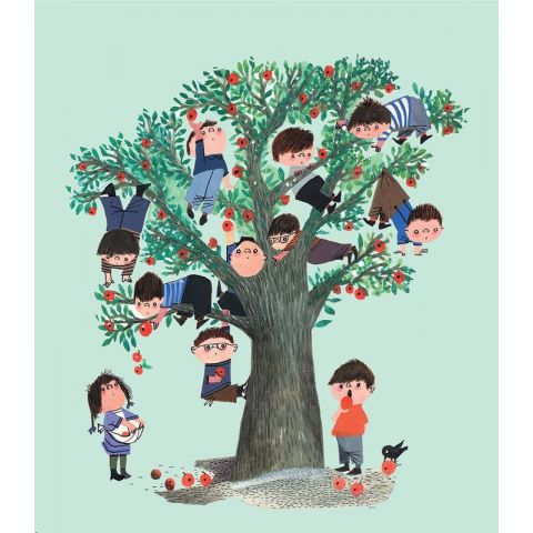 Kek Amsterdam -  Wonderwalls For Kids - Apple Tree, Green WS-030
