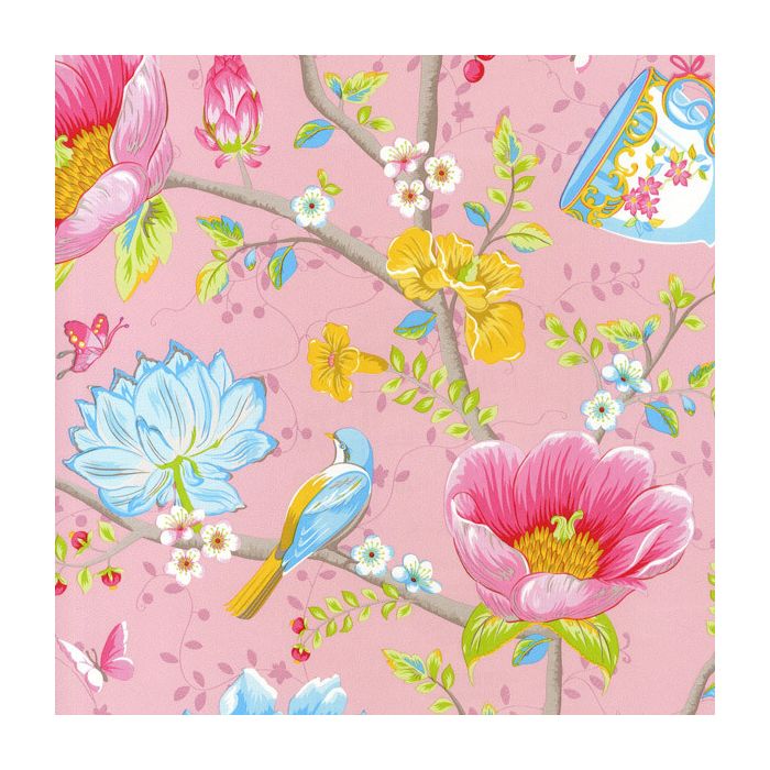 Pip Studio III wallpaper Chinese Garden Pink 341001 |  